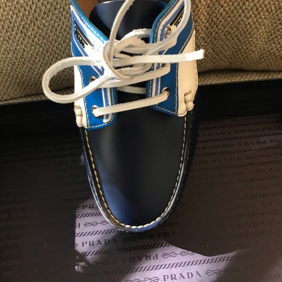 New with box Prada boat shoes in size 10. They are genuine Italian leather. - Picture 5 of 13